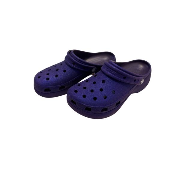 Women's Classic Platform Glitter Clog Dark Iris - Picture 7 of 7